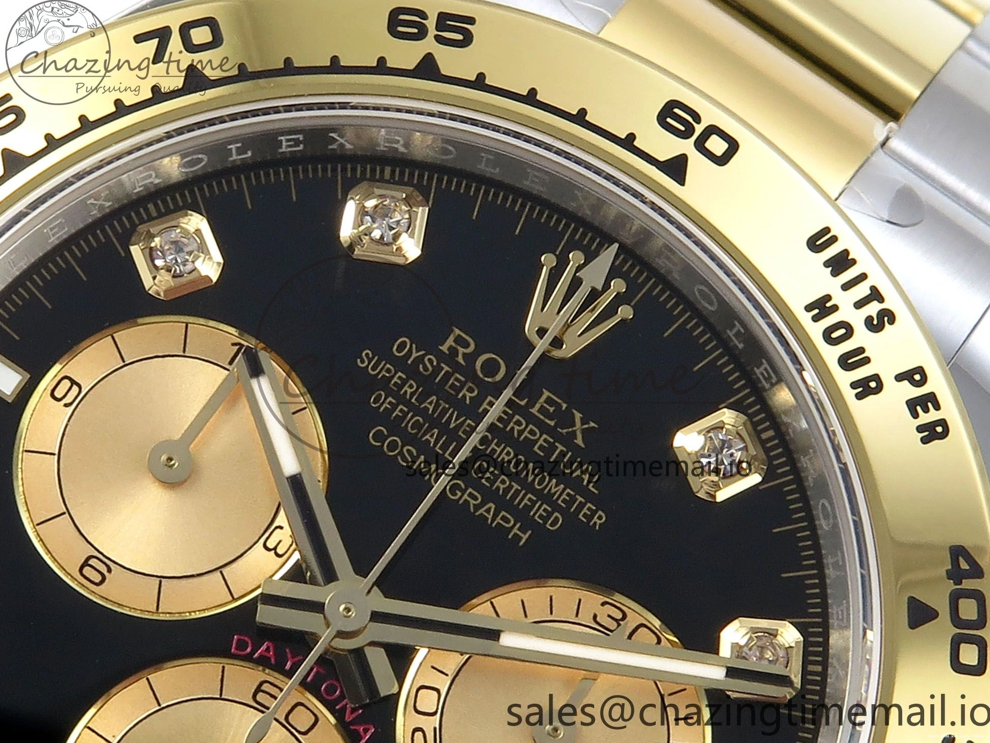 Best AAA Replica Sites Daytona SS YG 126503 on Dial FastDry Edition 736 Best Braclet YG Black 1:1 SH APSF 1228